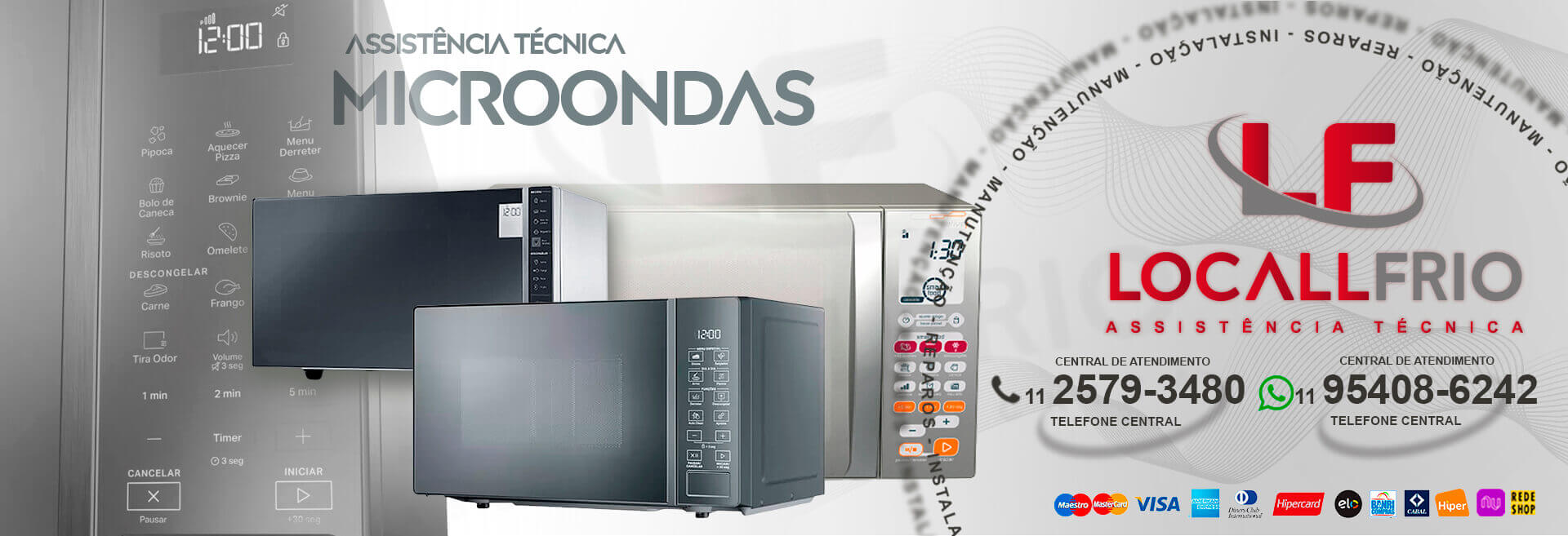 Assistência técnica especializada em microondas Brastemp